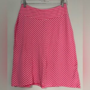 Columbia PFG Womens Skirt Size S Pink White Striped Stretch Omni-Wick